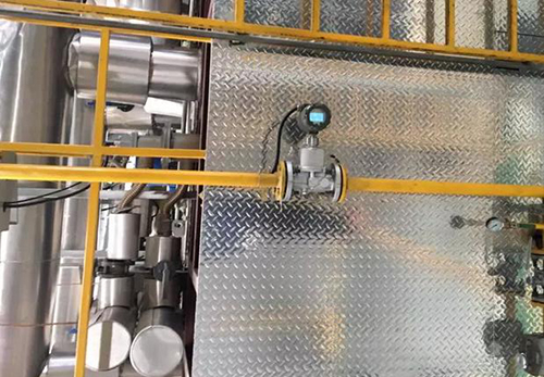 氨氣旋進旋渦流量計現場安裝使用圖